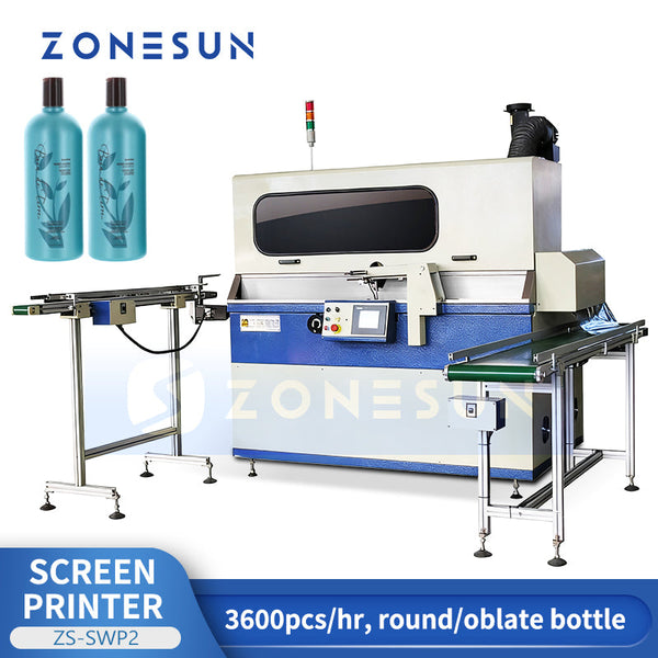 ZONESUN Automatic Bottle Single Color Screen Printer