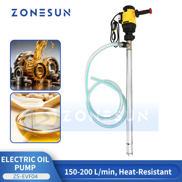 ZONESUN ZS-EVF04 Heat-Resistant Electric Oil Liquid Drum Pump