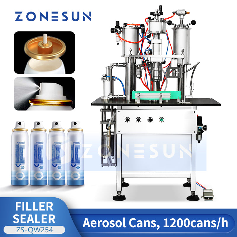 Aerosol  filling machine