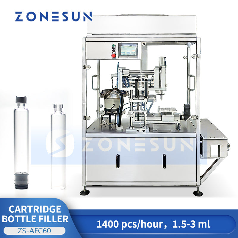 ZONESUN ZS-AFC60 Automatic Cartridge Filling Capping & Plugs Insertion Machine