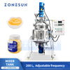 ZONESUN ZS-VMB200L 200L Vacuum Homogenizing Emulsifier Mixer Tank for Cream Lotion Sauce and Pharmaceutical Emulsion Production