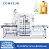 ZONESUN ZS-XG441RSL Servo Automatic Capping Machine for Bottles with Elevator