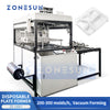 Vacuum forming machine with plug assist