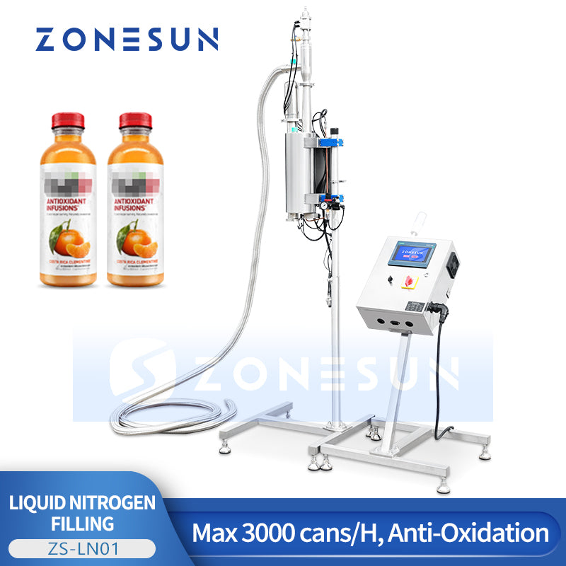 ZONESUN ZS-LN01 Liquid Nitrogen Filling Machine for Bottles & Cans