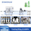 ZONESUN ZS-FAL180G1 Automatic Thick Liquid Filling Capping Line for Liquid Soap and Shampoo