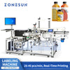 Square Bottle Labeling & Printing Machine