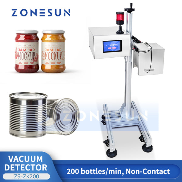 ZONESUN ZS-ZK200 Online Intelligent Vacuum Detector for Bottles & Cans