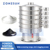 ZONESUN ZS-ZDS800 Vibratory Powder Screening Machine for Particle Separation