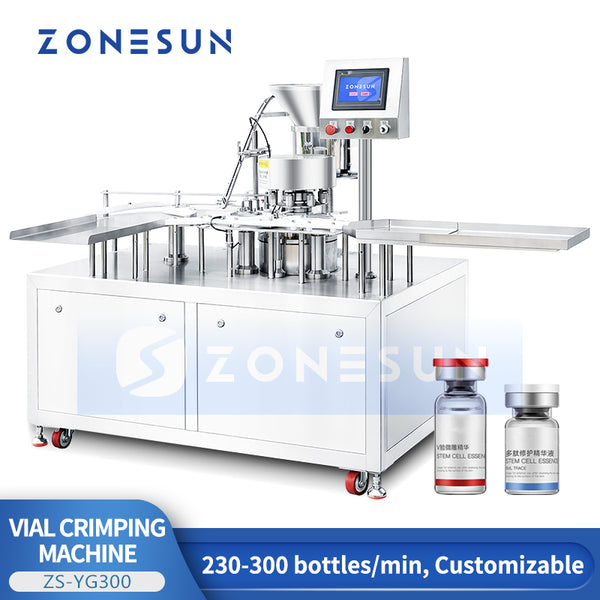 ZONESUN ZS-YG300 Automatic Vial Capping Machine Glass Vial Crimping Equipment