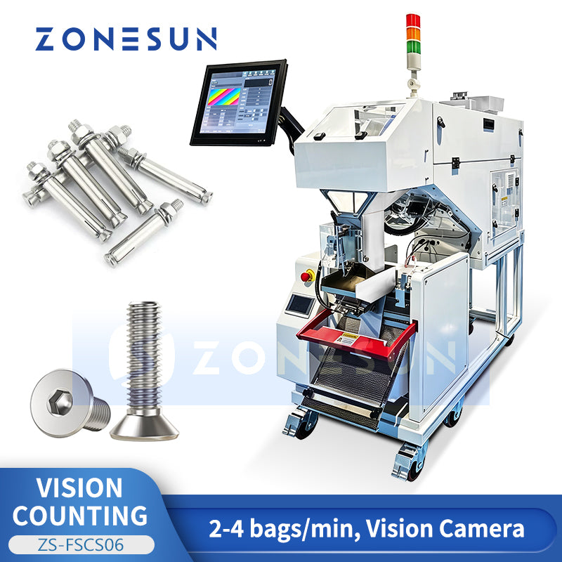 ZONESUN ZS-FSCS06 Automatic Screw Vision Counting and Bagging Machine