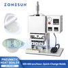 ZONESUN ZS-FK360 Semi-Automatic Heat Sealing Machine for Cups Trays Tubes and Containers