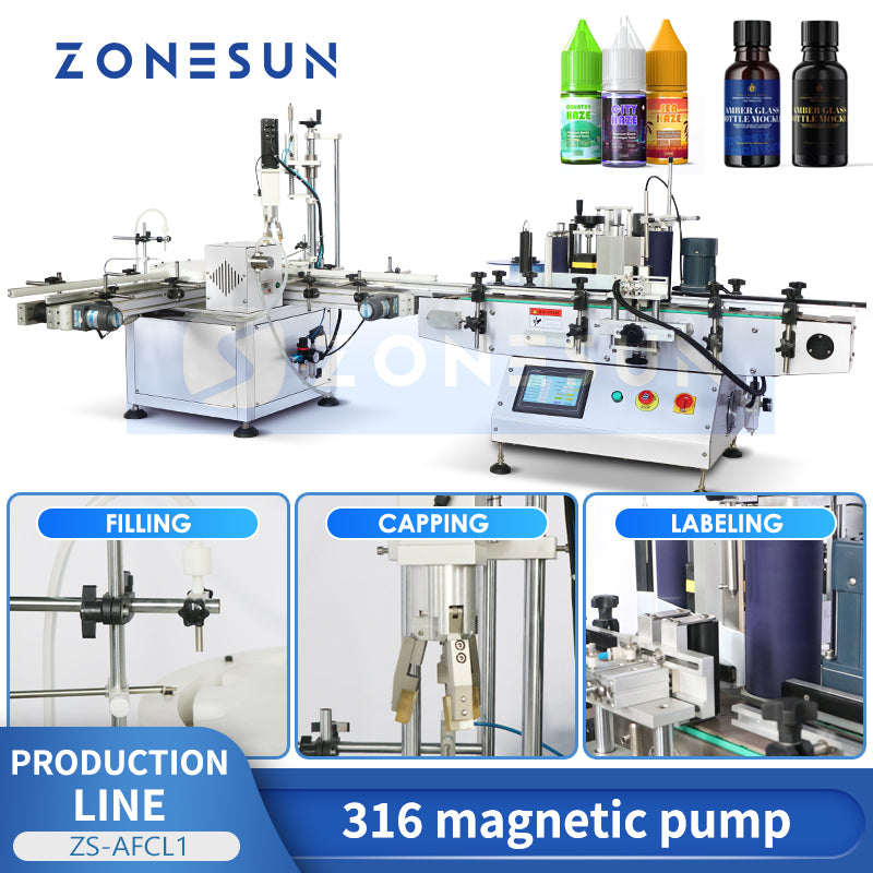 Magnetic Filling and Capping Production Line