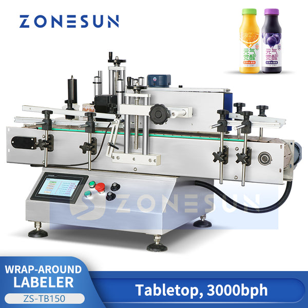 ZONESUN ZS-TB150 Automatic Round Bottle Labeling Machine