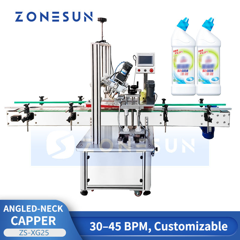 ZONESUN Automatic Toilet Cleaner Bottle Capping Machine