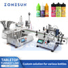 Automatic Round Bottle Filling capping and labeling machine
