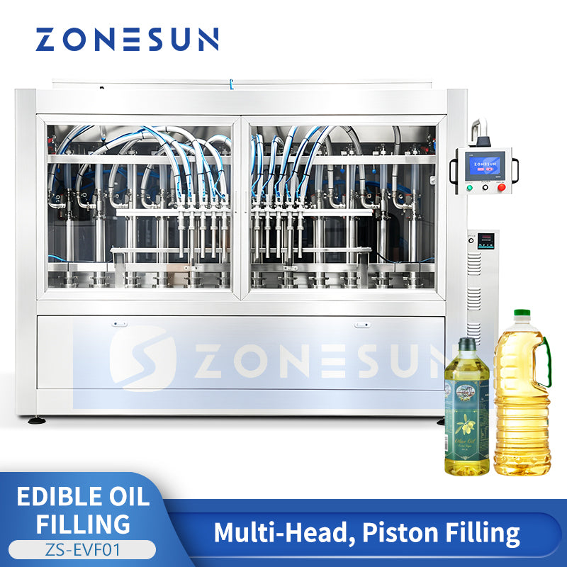 ZONESUN ZS-EVF01 Automatic Muti-head Edible Oil Piston Filling Machine