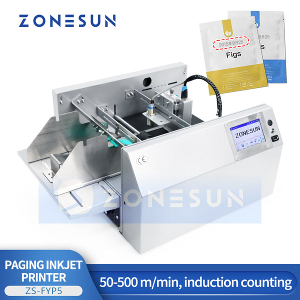 ZONESUN ZS-FYP5 Automatic Paging Inkjet Coding Machine