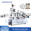ZONESUN ZS-TB822P Automatic Top & Round Bottle Labeling Machine