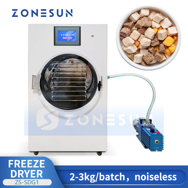 ZONESUN ZS-SDG1 Compact Food Freeze Dryer for Meat, Fruit & Vegetables