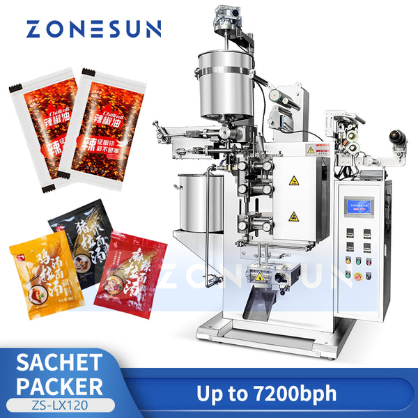 ZONESUN ZS-LX120 Automatic Paste Pouch Bag Filling Sealing Machine