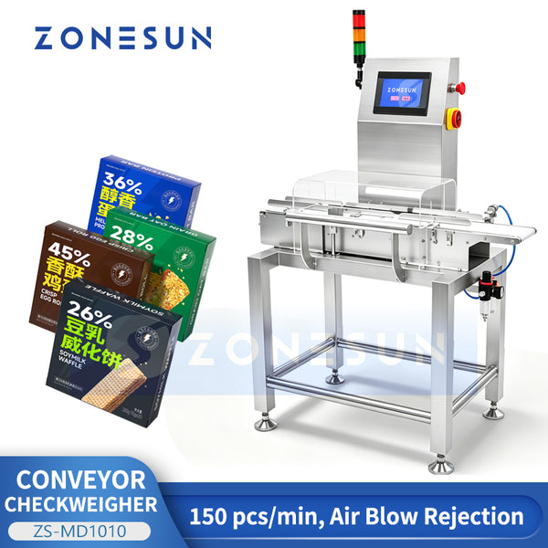 ZONESUN ZS-MD1010 Product Checkweigher Machine With Rejection Function