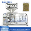 ZONESUN ZS-AFS015 Automatic Three-Chamber Premade Bag Vacuum Sealing Machine for Food Packaging