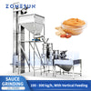 ZONESUN ZS-YM80 Industrial Two-Stage Nut Butter Grinding Machine with Bucket Elevator for Peanut Butter Cocoa Paste Tahini Production