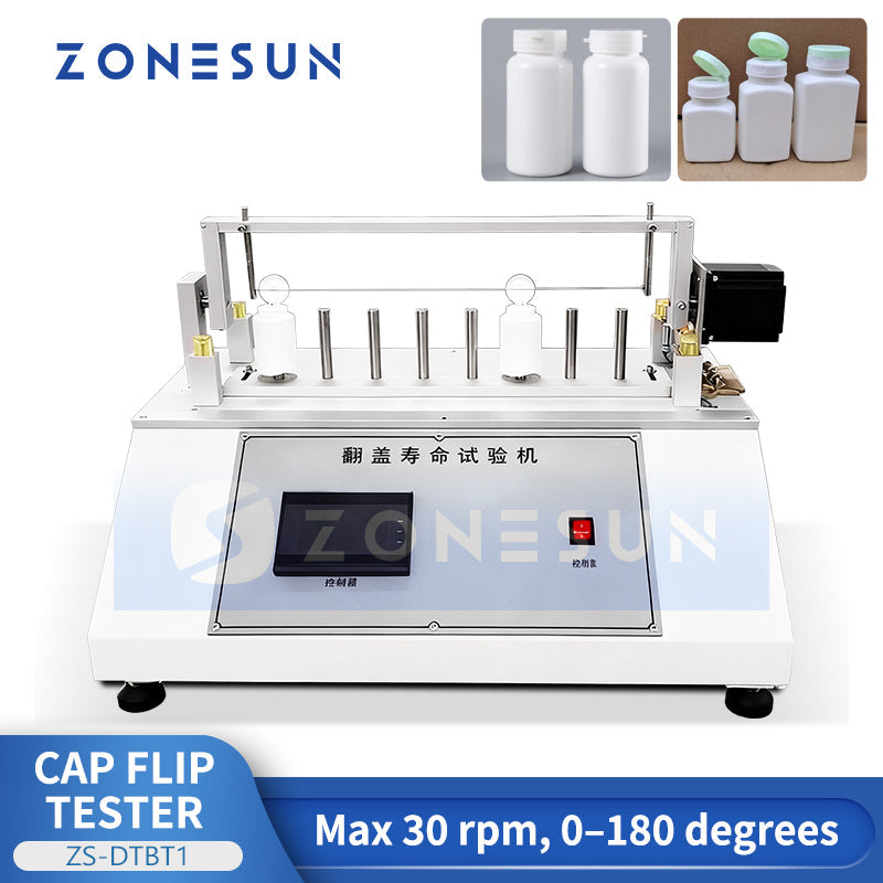 ZONESUN Automatic Flip Cap Life Test Machine 