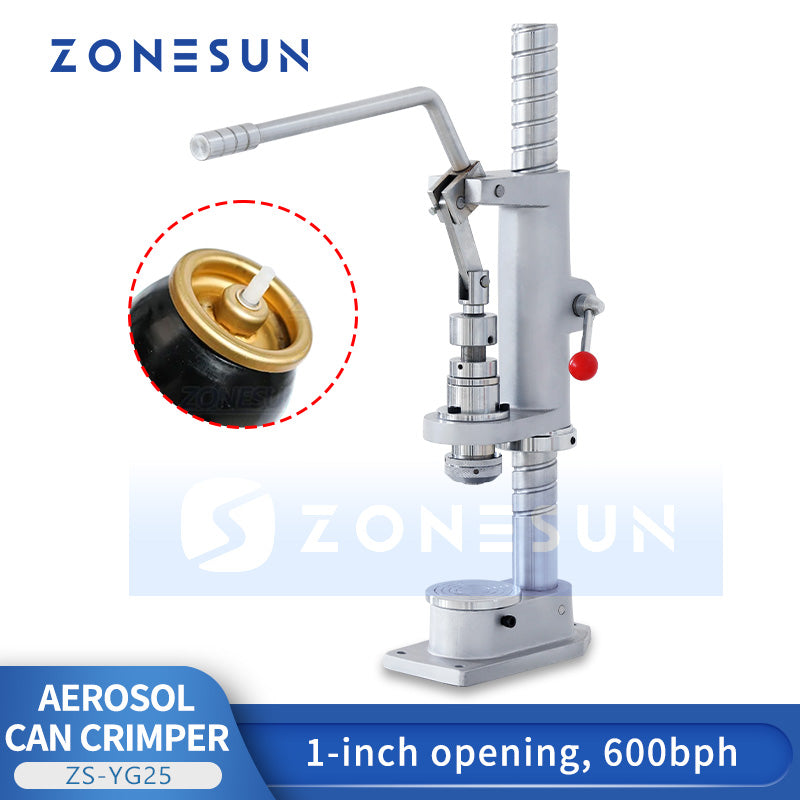 Can Capping Machine ZONESUN ZS-YG25 Manual Aerosol Can Capping Machine