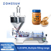 ZONESUN ZS‑GTJ Pneumatic Paste Filling Machine with Mixer and Hopper