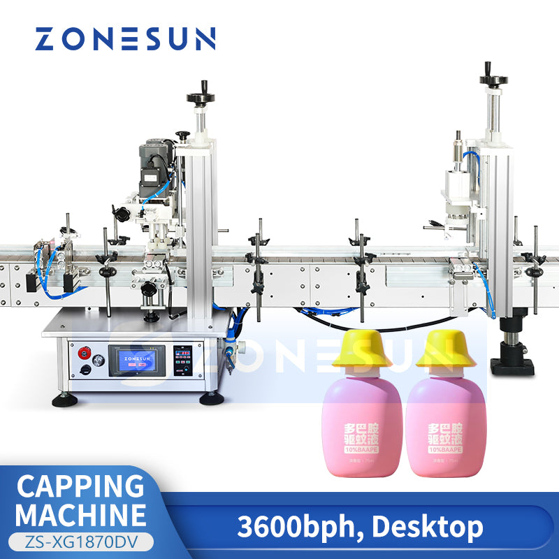 ZONESUN ZS-XG1870DV Automatic Tabletop Bottle Capping Machine
