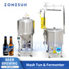 ZONESUN ZS-MF2 Mash Tun and Fermenter Set for Beer Brewing