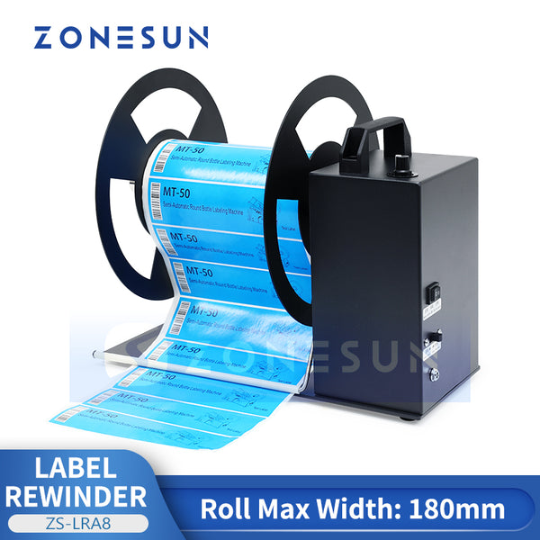 ZONESUN ZS-LRA8 Automatic Label Rewinder with Speed Control