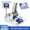 ZONESUN ZS-MY150 High Speed Automatic Card Feeder Machine for Cards Labels Bags and Leaflets