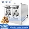 ZONESUN ZS-GHK4 Continuous Rotary Roasting Machine for Nuts Seeds Peanuts Almonds Cashews Sesame