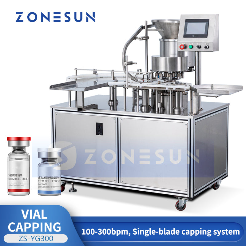 ZONESUN ZS-YG300 Automatic Vial Capping Machine Glass Vial Crimping Equipment