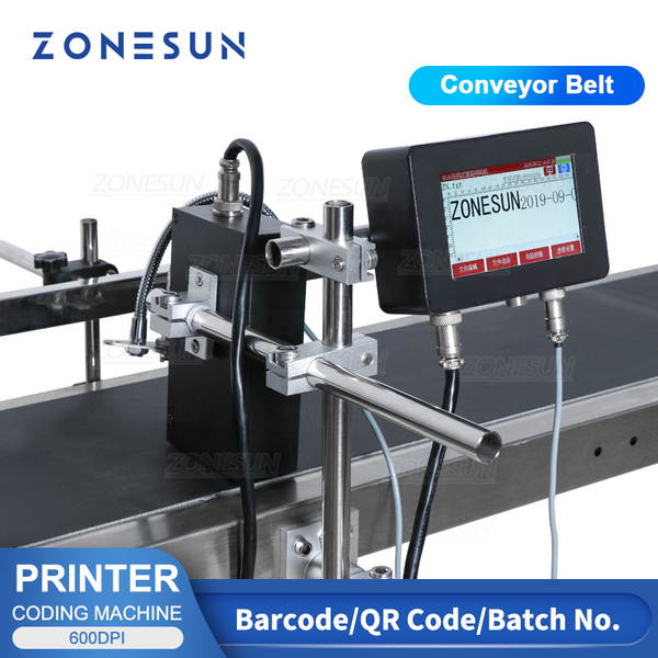 ZONESUN ZS-DC127 Automatic Inkjet Printing Machine with Conveyor Belt