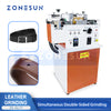ZONESUN ZS-GL17 Double-Sided Belt Edge Grinding Machine for Leather Belts