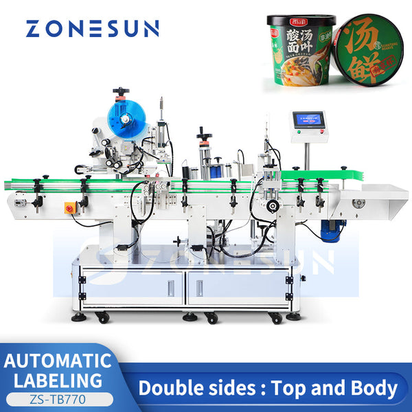 ZONESUN ZS-TB770 Automatic Tapered Bottles Labeling Machine