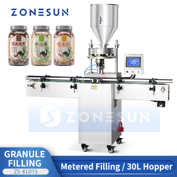 ZONESUN ZS-KL01S Automatic Granule Measuring Cup Bottle Filling Machine