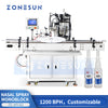 ZONESUN ZS-AFC62 Automatic 10–200 ml Nasal Spray Filling and Capping Machine