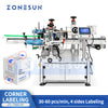 ZONESUN ZS-TB833F Corner Labeling Machine for Cosmetic Box 