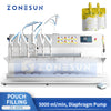 ZONESUN ZS-ASP6 Semi-Automatic Liquid Filling Machine For Jelly Juice  Pouches
