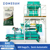 Bagging machine for granules