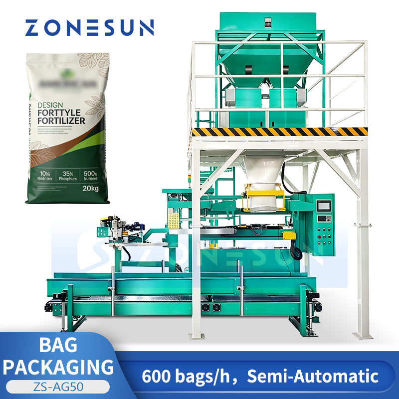 Bagging machine for granules