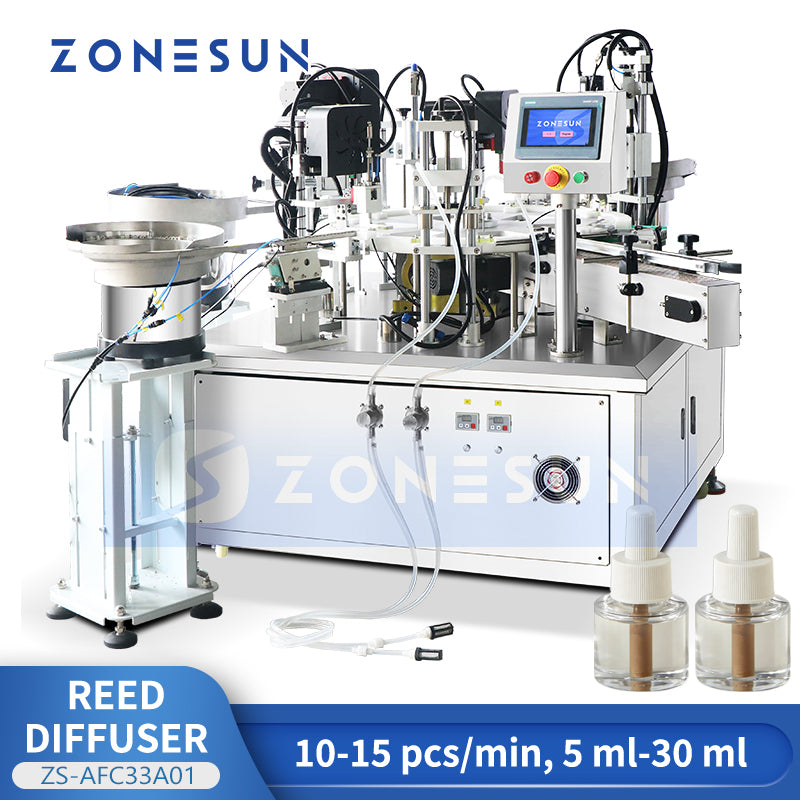 ZONESUN ZS-AFC33A01 Automatic Reed Liquid Diffuser Refill Filling Capping Machine