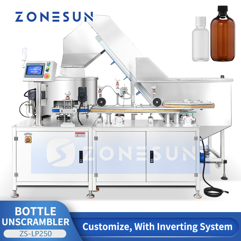 ZONESUN ZS-LP250 Automatic Bottle Unscrambler Machine for Packaging Lines
