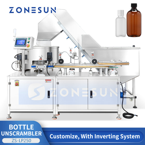 ZONESUN ZS-LP250 Automatic Bottle Unscrambler Machine for Packaging Lines