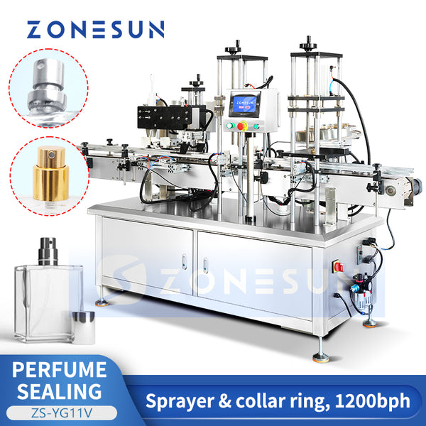 ZONESUN ZS-YG11V Automatic Perfume Bottle Caps Pressing Machine