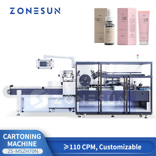 ZONESUN ZS-MSZH70N automatic horizontal bottle cartoning machine, product image 1